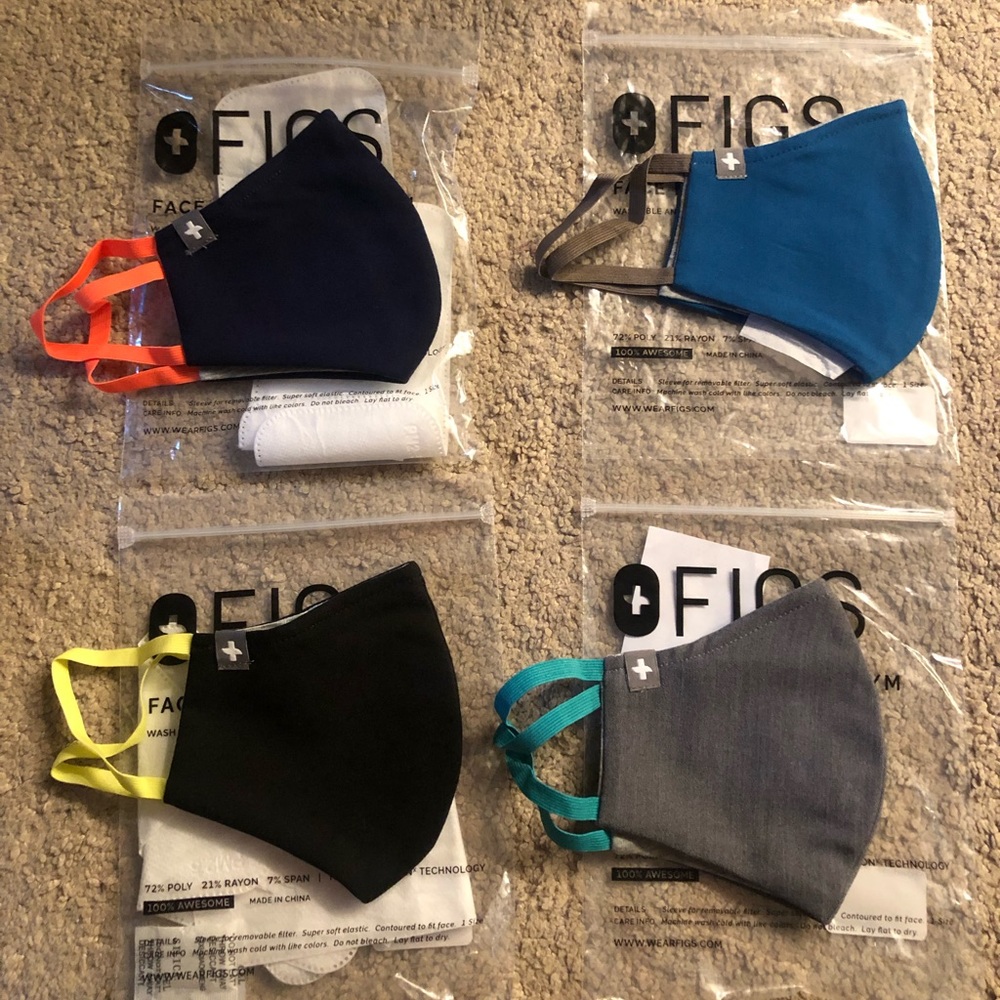 FIGS FIONx Protective Face masks, NEW.